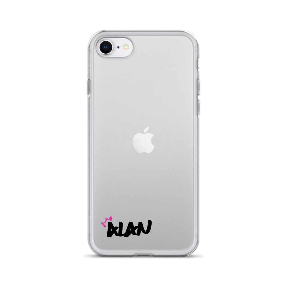 Clear iPhone Case Black Text - Alan