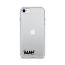 Clear iPhone Case Black Text - Alan Blessed