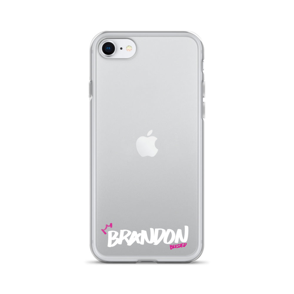 Clear iPhone Case - Brandon Blessed