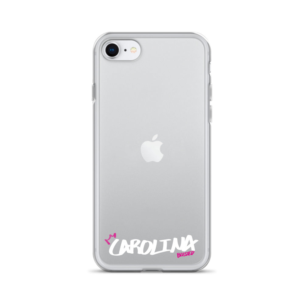 Clear iPhone Case - Carolina Blessed