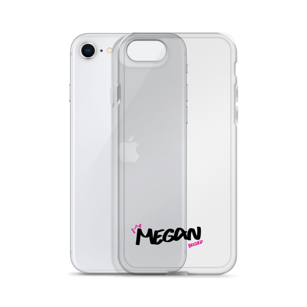 Clear iPhone Case - Megan Blessed