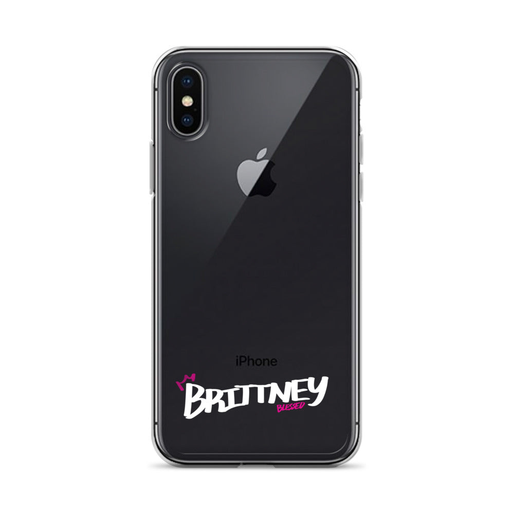 Clear iPhone Case - Brittney Blessed