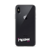 Clear iPhone Case - Megan Blessed