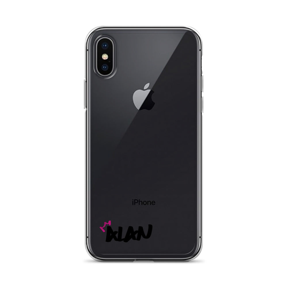 Clear iPhone Case Black Text - Alan