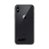 Clear iPhone Case Black Text - Alan