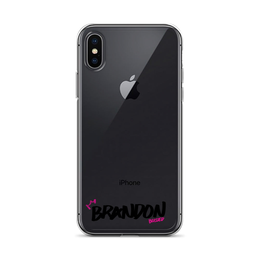 Clear iPhone Case - Brandon Blessed