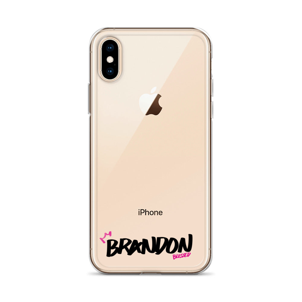 Clear iPhone Case - Brandon Blessed