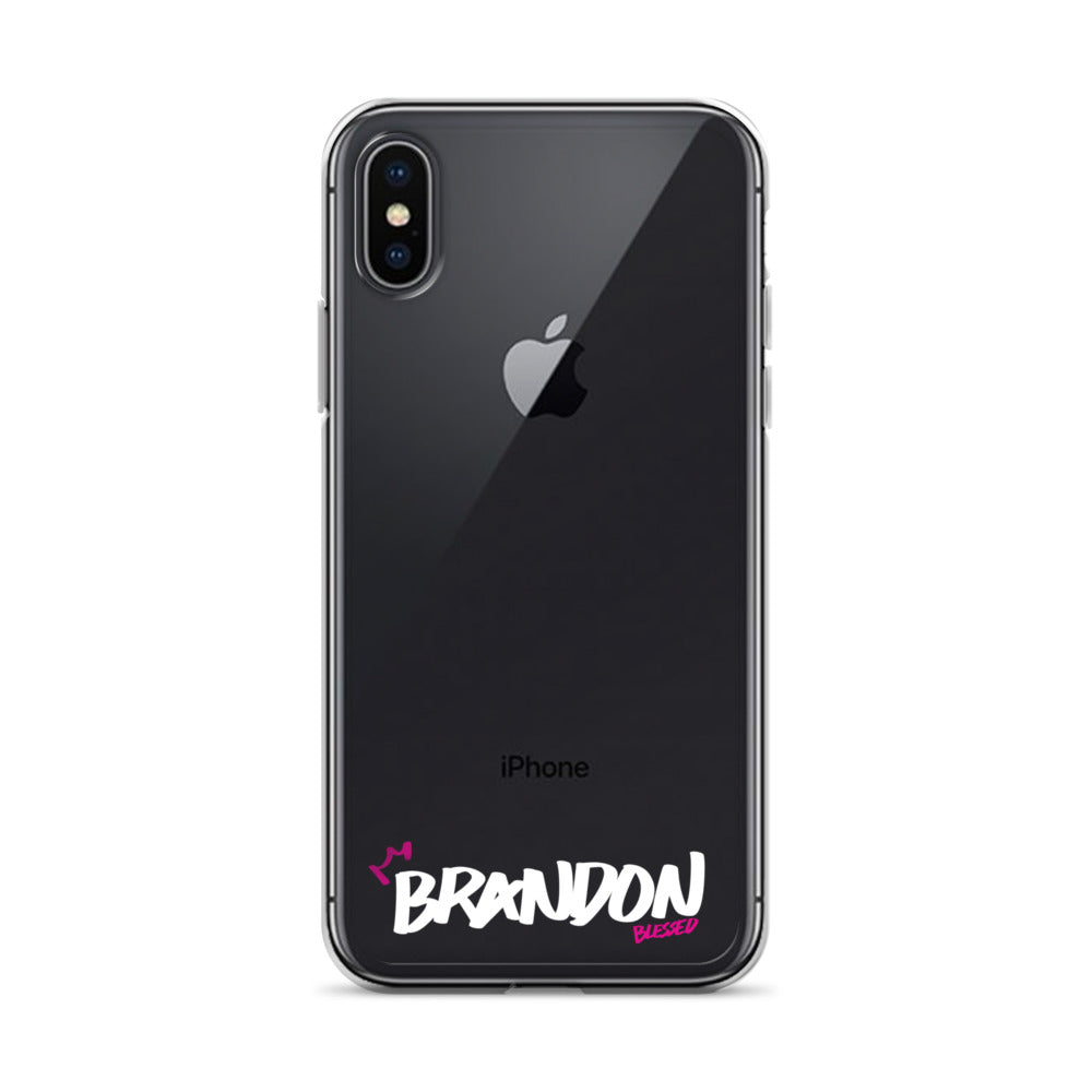 Clear iPhone Case - Brandon Blessed