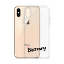 Clear iPhone Case - Brittney