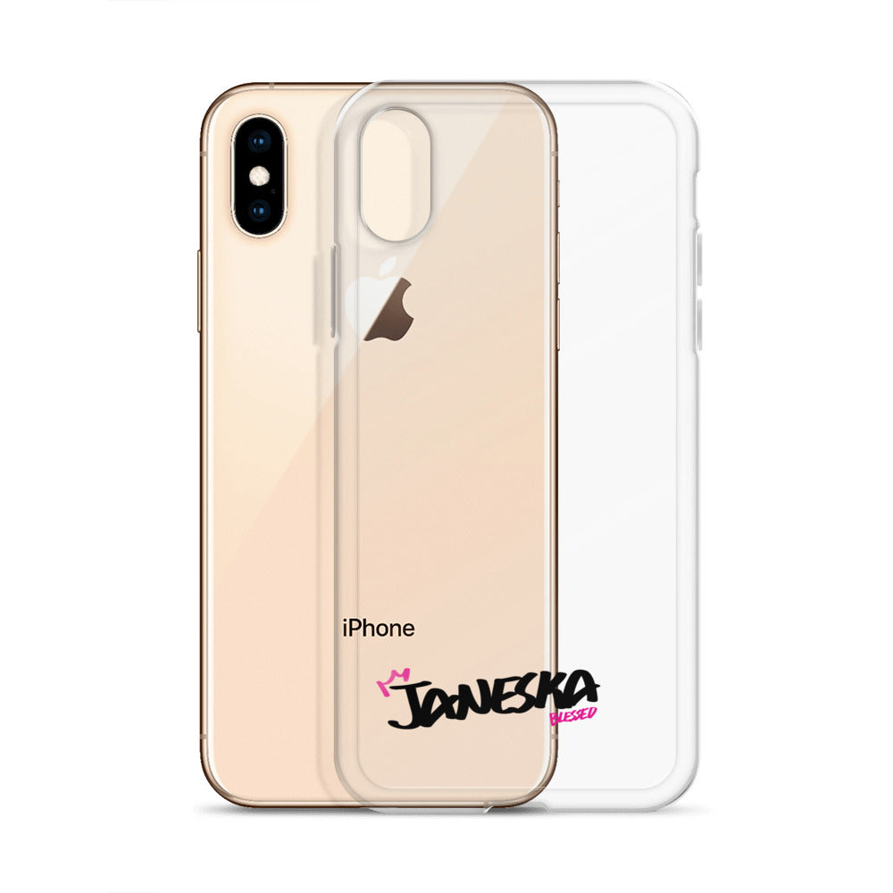 Clear iPhone Case - Janeska Blessed