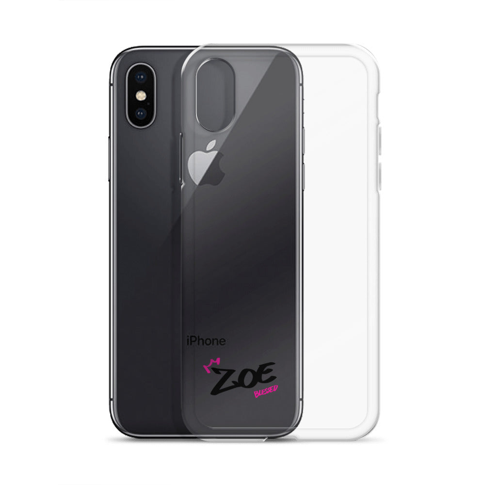 Clear iPhone Case - Zoe Blessed