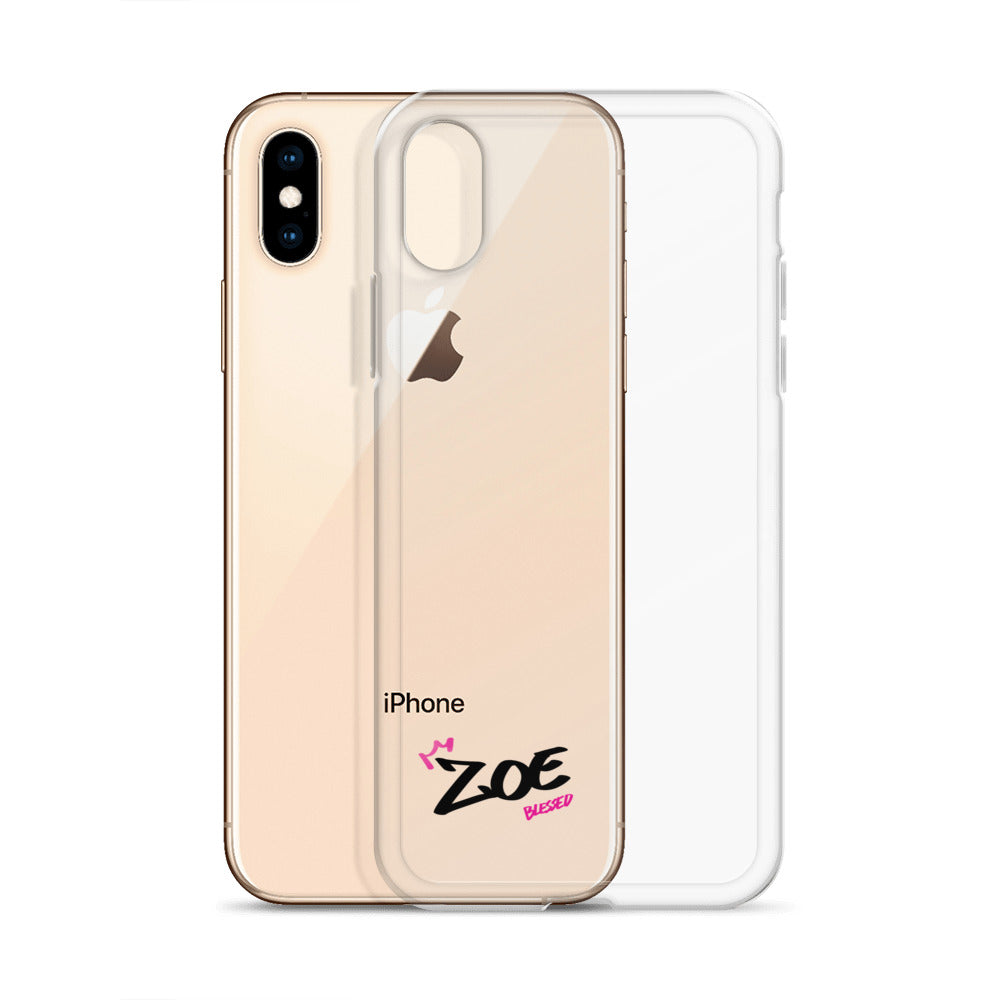 Clear iPhone Case - Zoe Blessed