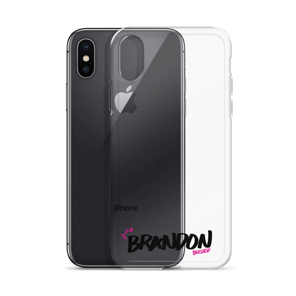 Clear iPhone Case - Brandon Blessed