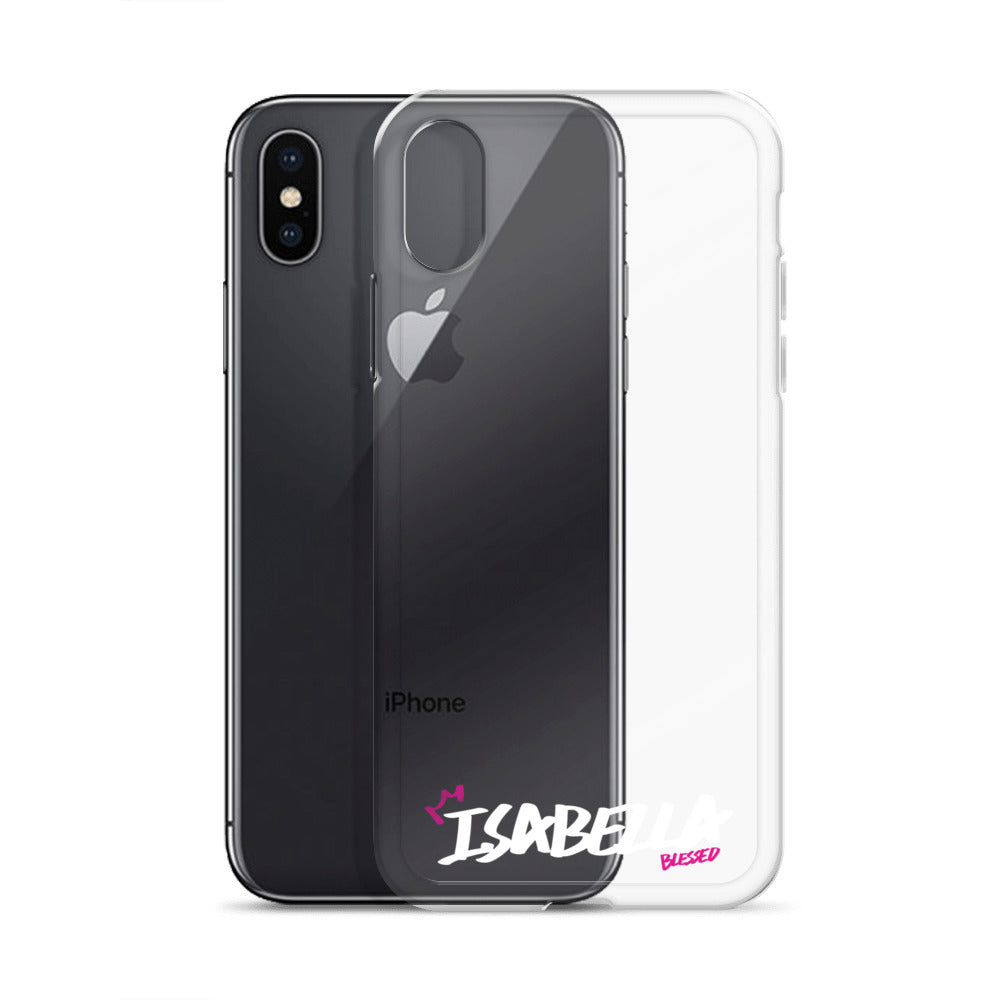 Clear iPhone Case - Isabella Blessed