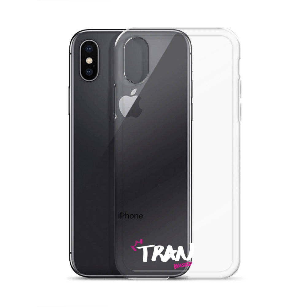 Clear iPhone Case - Tran Blessed