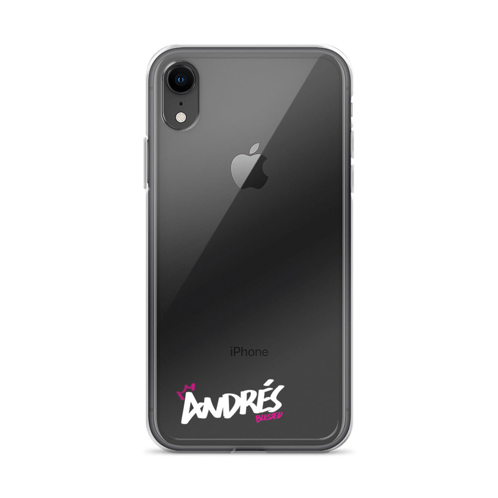 Clear iPhone Case - Andres Blessed