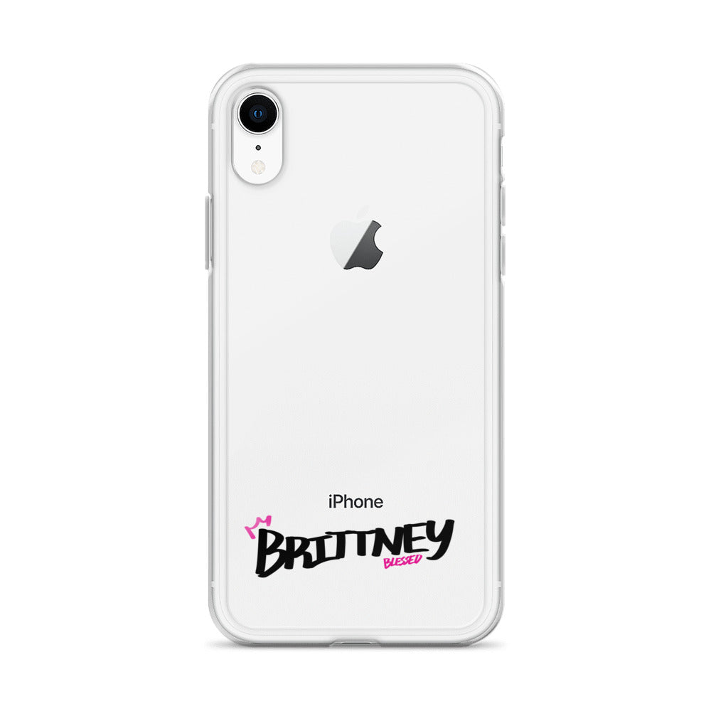 Clear iPhone Case - Brittney Blessed