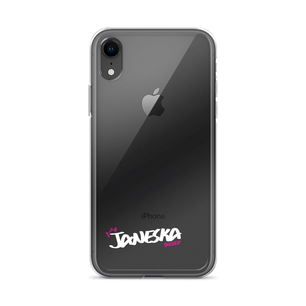 Clear iPhone Case - Janeska Blessed