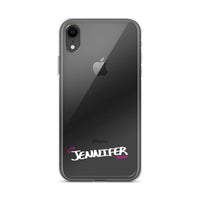 Clear iPhone Case - Jennifer Blessed