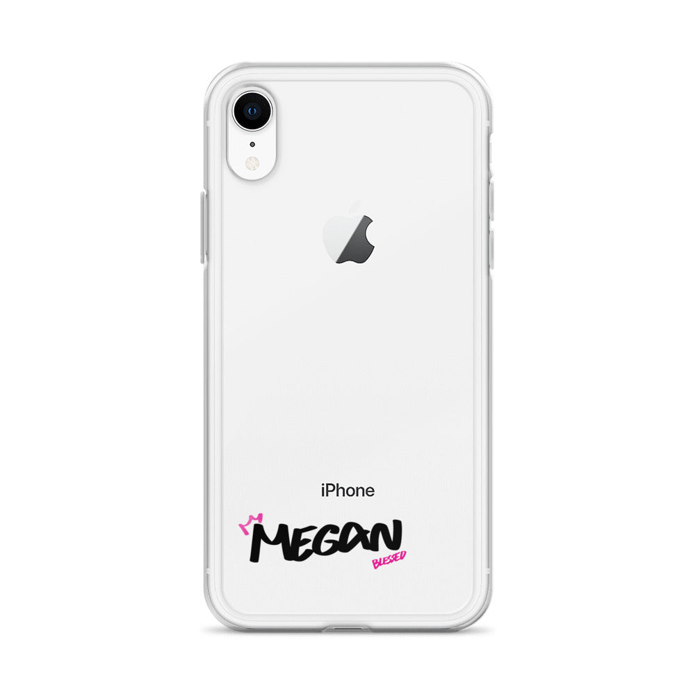 Clear iPhone Case - Megan Blessed