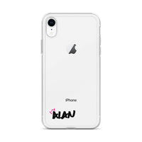 Clear iPhone Case Black Text - Alan