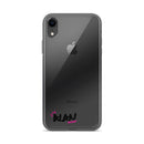 Clear iPhone Case Black Text - Alan Blessed