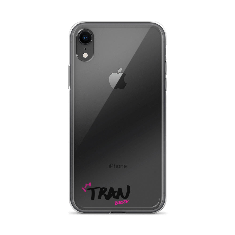 Clear iPhone Case - Tran Blessed