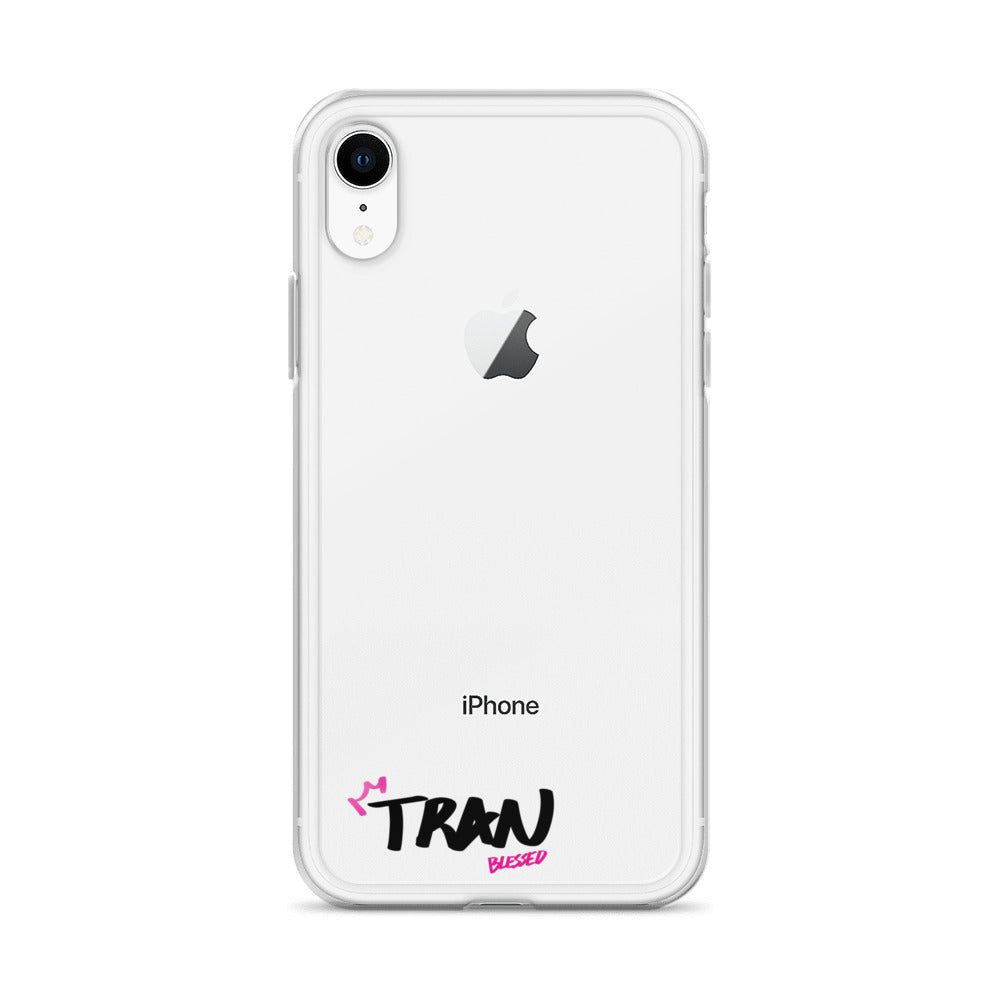 Clear iPhone Case - Tran Blessed