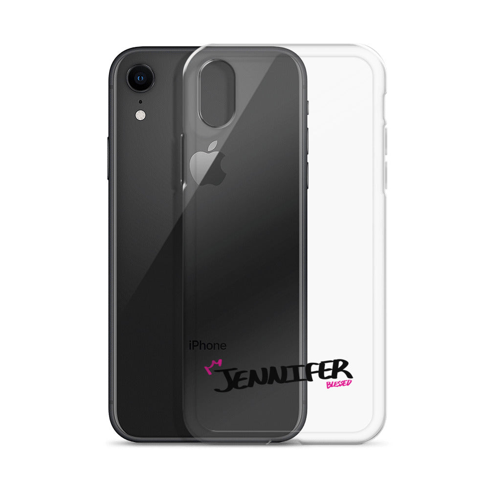 Clear iPhone Case - Jennifer Blessed