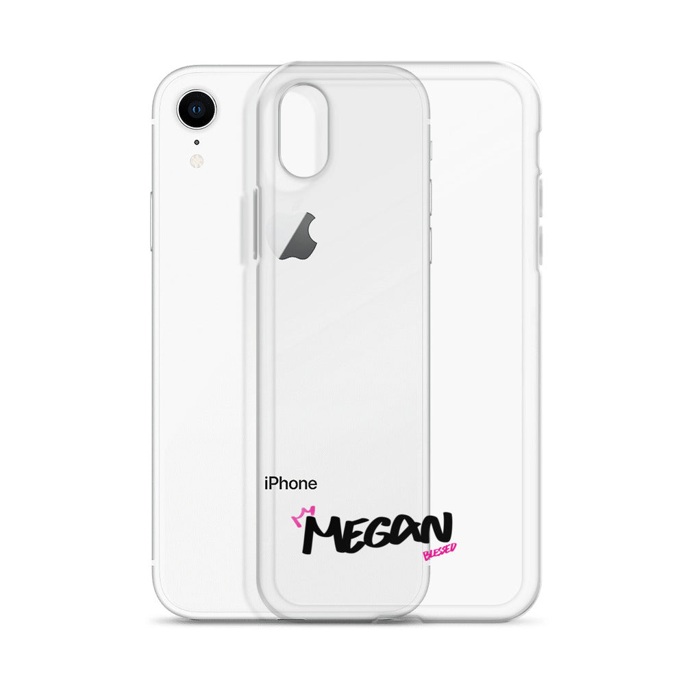 Clear iPhone Case - Megan Blessed