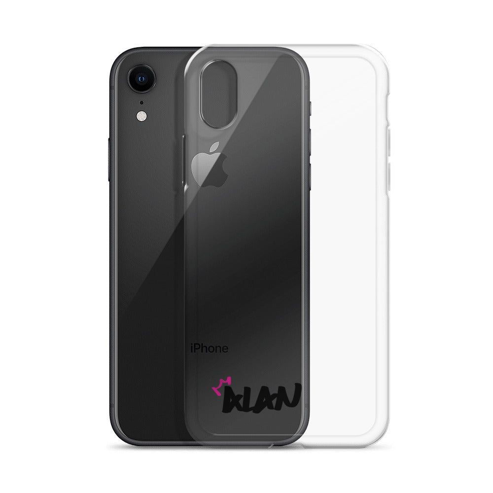 Clear iPhone Case Black Text - Alan