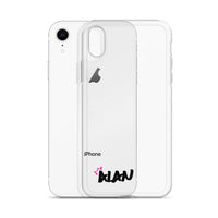 Clear iPhone Case Black Text - Alan