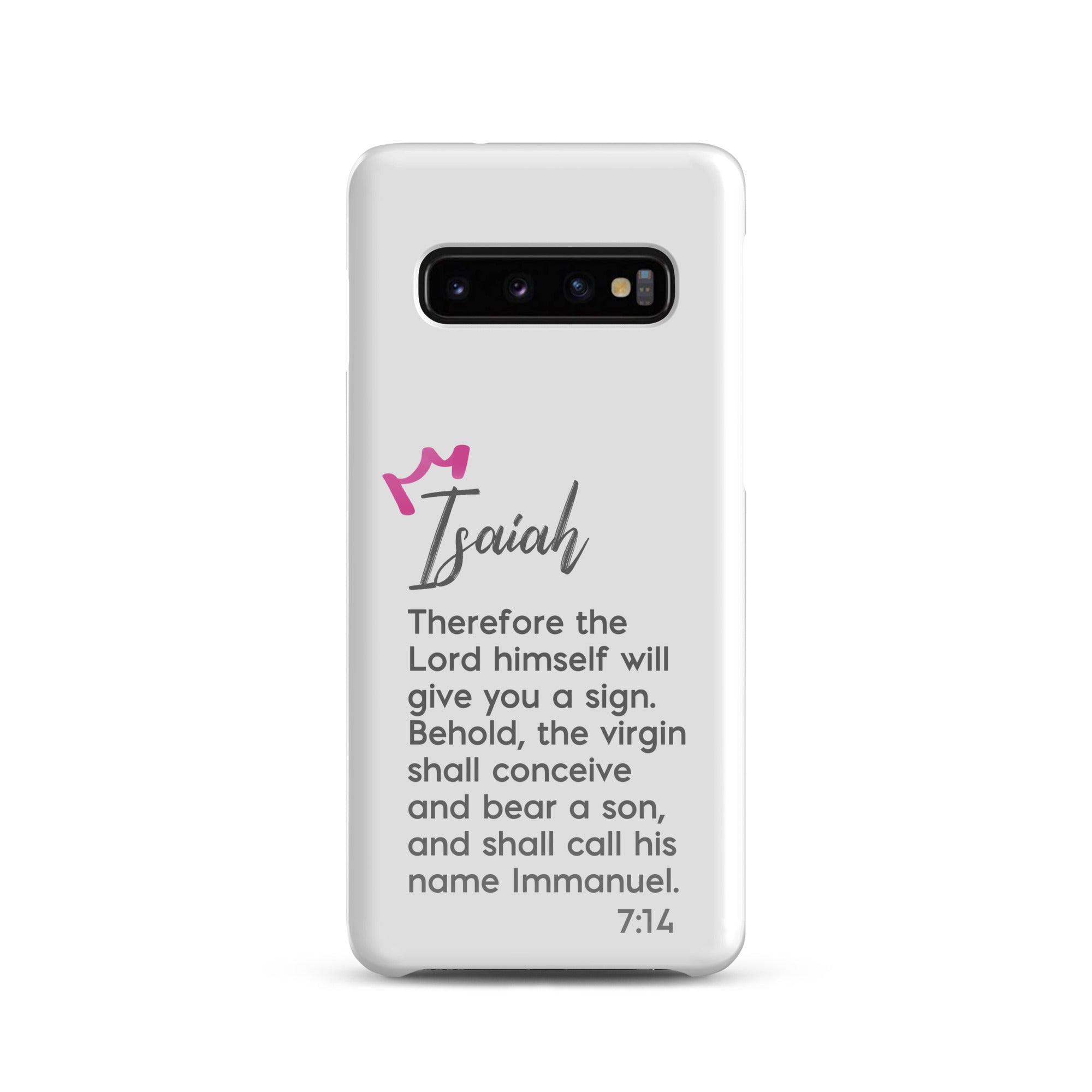 Samsung Galaxy case - Isaiah 7:14