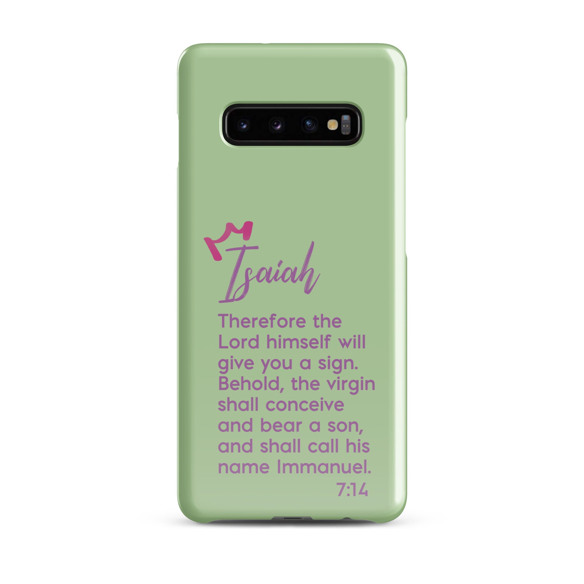 Samsung Galaxy case - Isaiah 7:14