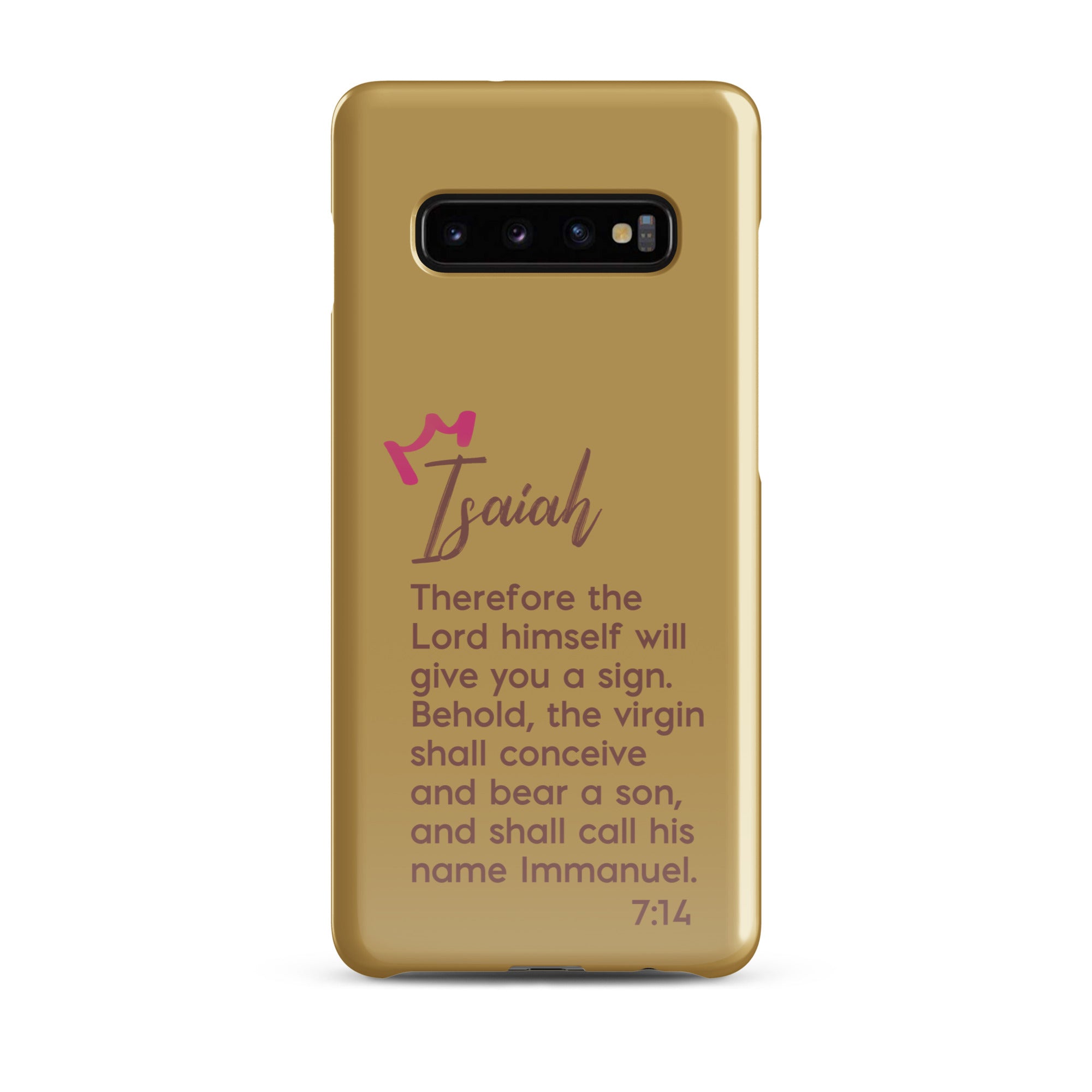 Samsung Galaxy case - Isaiah 7:14