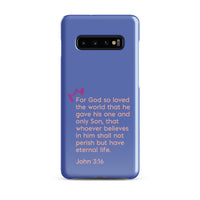 Samsung Galaxy case  - John 3:16