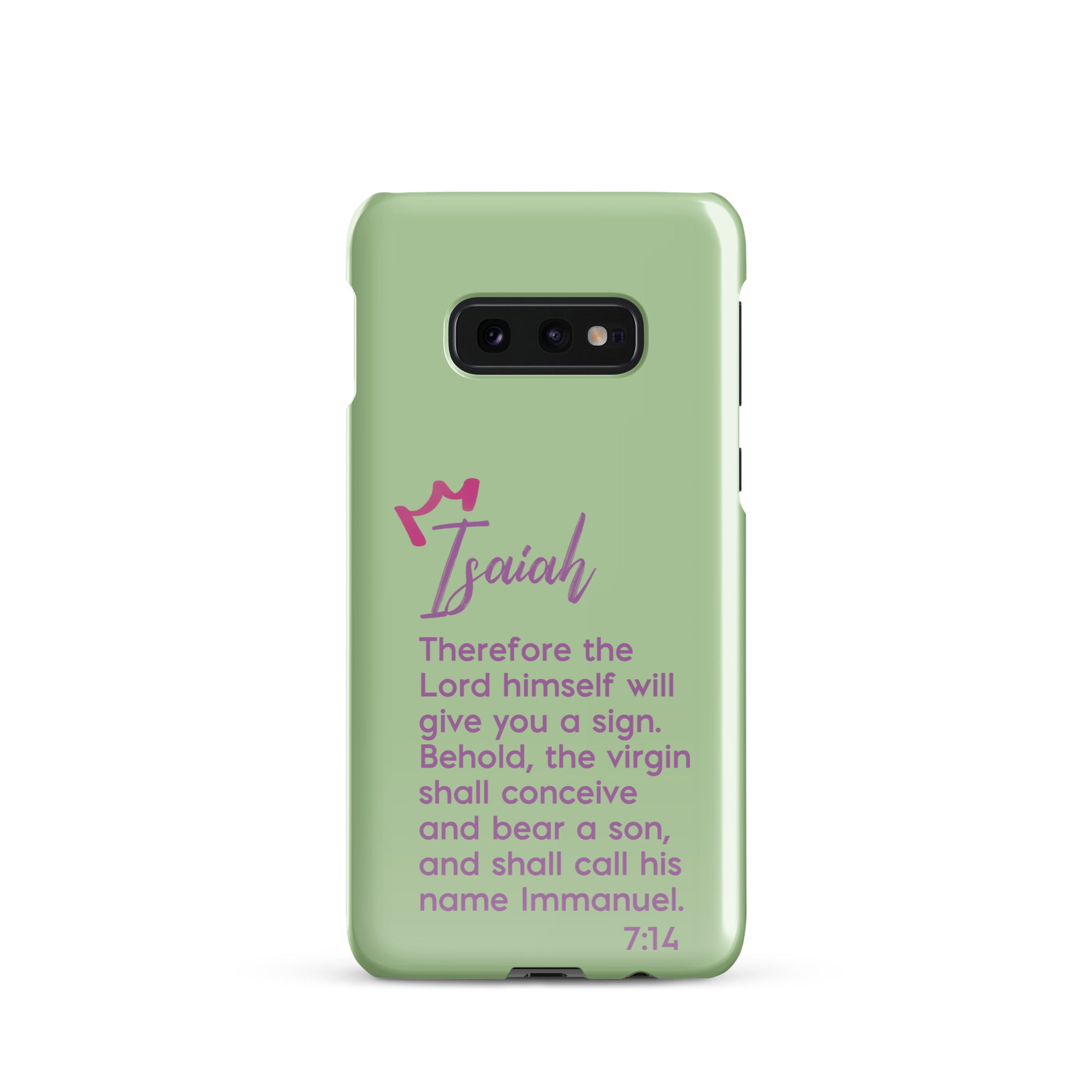 Samsung Galaxy case - Isaiah 7:14