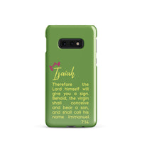 Samsung Galaxy case - Isaiah 7:14