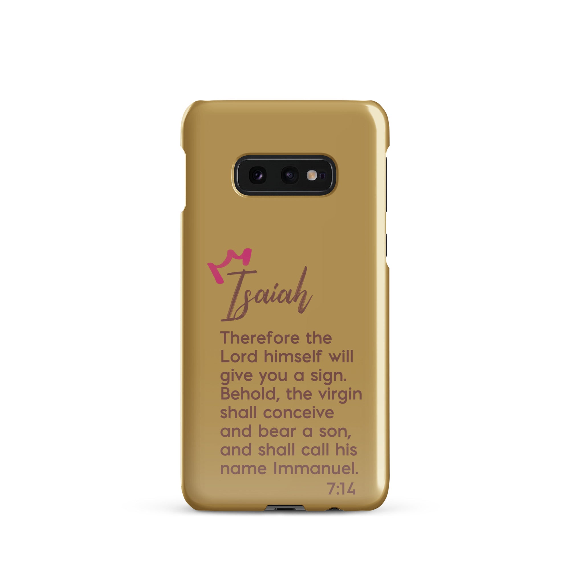 Samsung Galaxy case - Isaiah 7:14