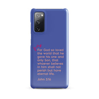 Samsung Galaxy case  - John 3:16