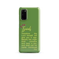 Samsung Galaxy case - Isaiah 7:14