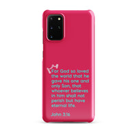 Samsung Galaxy case  - John 3:16