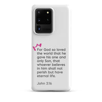 Samsung Galaxy case  - John 3:16