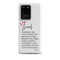 Samsung Galaxy case - Isaiah 7:14