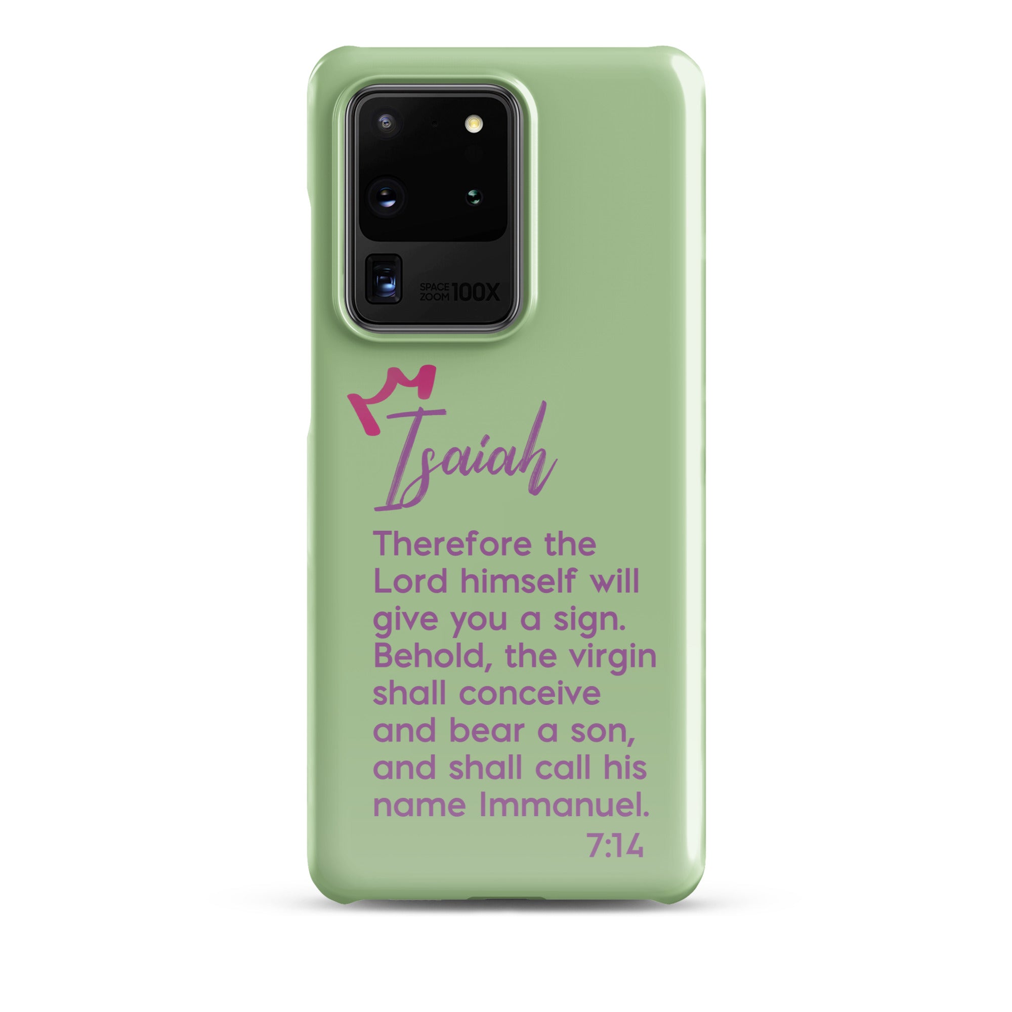 Samsung Galaxy case - Isaiah 7:14