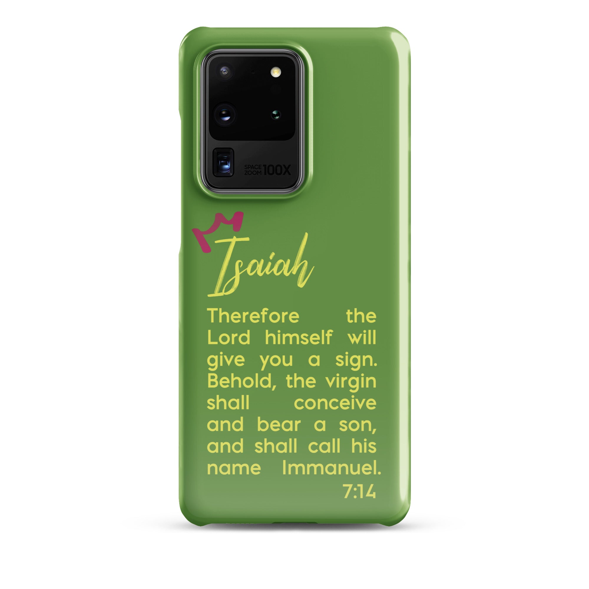 Samsung Galaxy case - Isaiah 7:14