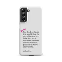 Samsung Galaxy case  - John 3:16