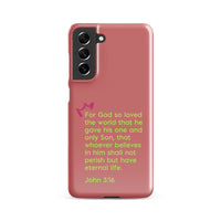 Samsung Galaxy case  - John 3:16