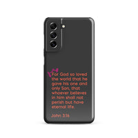 Samsung Galaxy case  - John 3:16