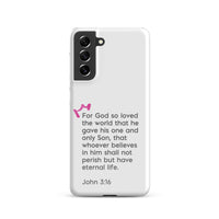 Samsung Galaxy case  - John 3:16